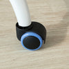SoBuy FST64-BL Scaun de birou ergonomic, Fotoliu pivotant, Scaun de calculator cu înălțime reglabilă, Albastru