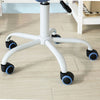 SoBuy FST64-BL Scaun de birou ergonomic, Fotoliu pivotant, Scaun de calculator cu înălțime reglabilă, Albastru