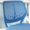SoBuy FST64-BL Scaun de birou ergonomic, Fotoliu pivotant, Scaun de calculator cu înălțime reglabilă, Albastru