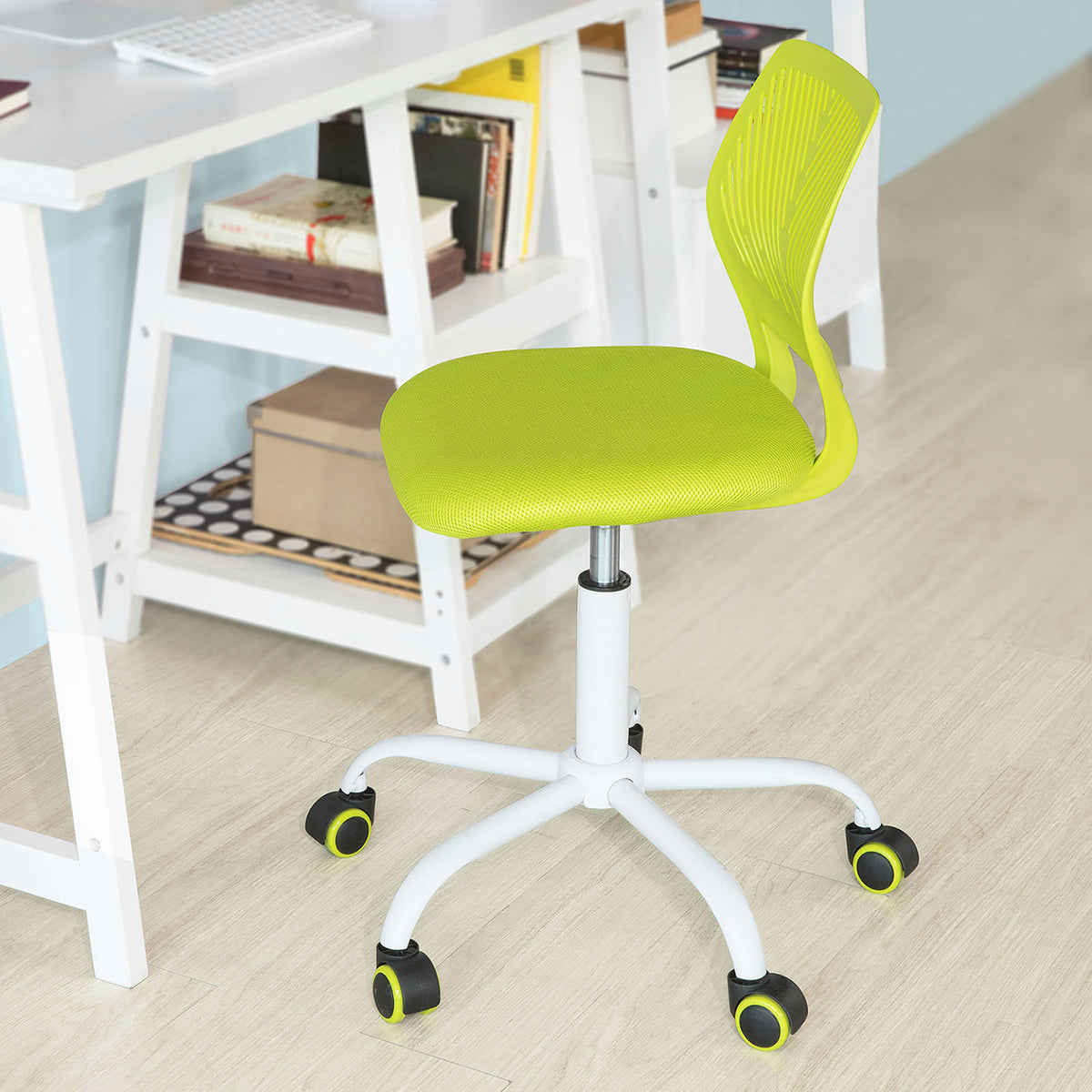 SoBuy FST64-GR Scaun ergonomic Fotoliu pivotant înălțime reglabilă