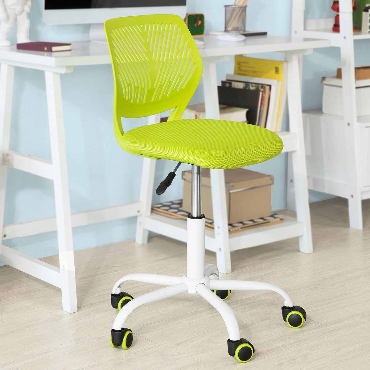 SoBuy FST64-GR Scaun ergonomic Fotoliu pivotant înălțime reglabilă