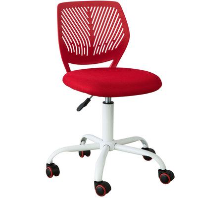 SoBuy FST64-R Chaise de Bureau Ergonomique Fauteuil Pivotant Chaise pour Ordinateur-Rouge