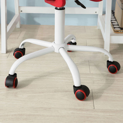 SoBuy FST64-R Scaun de birou ergonomic Scaun rotativ Scaun de calculator - Roșu