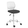 SoBuy FST64-W Scaun de birou ergonomic Scaun rotativ Scaun pentru calculator Înălțime