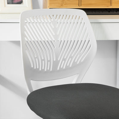SoBuy FST64-W Chaise de Bureau Ergonomique Fauteuil Pivotant Chaise pour Ordinateur Hauteur