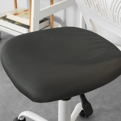 SoBuy FST64-W Chaise de Bureau Ergonomique Fauteuil Pivotant Chaise pour Ordinateur Hauteur