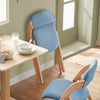 SoBuy Scaun pliabil, scaun de bucătărie cu scaun captusit și spate, scaun pentru birou, FST92-BL