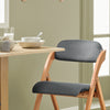 SoBuy Scaun pliabil, scaun de bucătărie cu scaun captusit și spătar, scaun pentru birou, FST92-SG