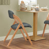 SoBuy Scaun pliabil, scaun de bucătărie cu scaun captusit și spătar, scaun pentru birou, FST92-SG