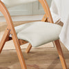 SoBuy Scaun pliabil, scaun de bucătărie cu scaun captusit și spătar, scaun pentru birou, FST92-W