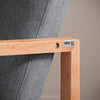 SoBuy FST93-HG Balansoar din Lemn de Fag, Fotoliu pentru Alăptat, Scaun Balansoar cu Cotiere, Rocking Chair