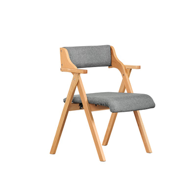 SoBuy FST98-HG Chaise Salle à Manger Pliante en Bois avec Coussin – Chaises de Cuisine et Chaise de Salon Pliable Confortable