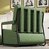 SoBuy FST99-SY Fauteuil Relax en Velours Côtelé avec Repose-Pieds – Design Pliable – 59×74×78 cm, Vert Foncé