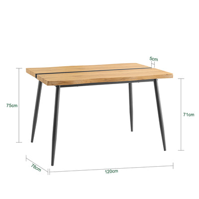 SoBuy FWT110-N Masă de Sufragerie, Masă de Servit Masa