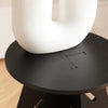 Copia SoBuy Masă de cafea scăzută de la masa laterală cu living negru φ46.5x54.5cm HFBT01-SHCH
