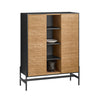 SoBuy HFSB04-SCH Comodă bufet Dulap de depozitare 92 x 40 x 119 cm, Negru natural
