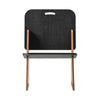 SoBuy HFST03-SCH Scaun de design din lemn confortabil ergonomic, fotoliu pentru living, scaun de bucătărie cu îmbinări tip tenon și morteză
