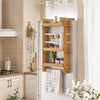 SoBuy Cameră de bucătărie de bucătărie pentru a atârna, rafturi reglabile pentru rafturi pentru a atârna pe frigiderul L42*P10*A73CM, KCR03-N