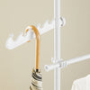 SoBuy KLS03-II-W Suport telescopic robust pentru haine - Dulap deschis reglabil cu bare, Cuier pentru dormitor/dressing, Alb