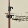 SoBuy KLS04-II-BR Suport telescopic pentru haine, robust - Dulap deschis reglabil cu bare și rafturi, Cuier pentru dormitor/dressing, Maro
