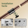 SoBuy KLS04-II-BR Suport telescopic pentru haine, robust - Dulap deschis reglabil cu bare și rafturi, Cuier pentru dormitor/dressing, Maro