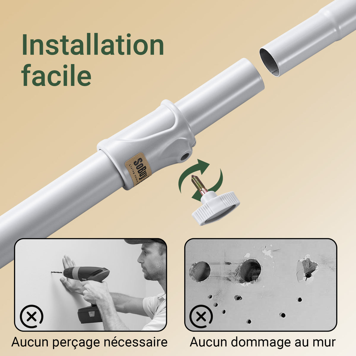 SoBuy KLS04-II-HG Suport telescopic robust pentru haine - Dulap deschis reglabil cu bare și rafturi, Cuier pentru dormitor/dressing, Gri