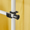 SoBuy KLS04 Suport telescopic pentru haine, rezistent - Dulap deschis reglabil cu bare și rafturi, Cuier pentru dormitor/dressing, Alb
