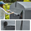 Prévente SoBuy KLS11-L-DG Abri de Jardin, Cabane de Jardin Exterieur Imperméable, abri Moto avec des Crochets, Garage pour Vélo et Outils, Abri Vélo, Rangement et Stockage, Gris, 159x219x165 cm