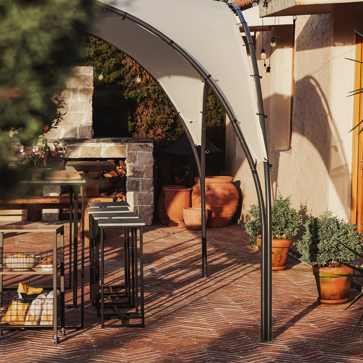 SoBuy KLS16-MI UV30, Tonnelle de camping et de jardin pliable, Protection contre la pluie et le soleil, Pour fêtes, festivals