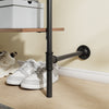 SoBuy KLS03-II-HG Suport telescopic robust pentru haine – Dulap deschis reglabil cu bare pentru dormitor/dressing, Gri