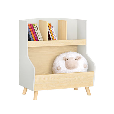 SoBuy KMB105-HG Bibliothèque Enfant Étagère de Rangement Jouets pour Enfants Étagère à Livres pour Garçon, Fille
