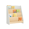 SoBuy KMB106-HG Bibliotecă Etajeră pentru Cărți, Etajeră Depozitare Jucării și Cărți pentru Camera Copiilor, Dulap Depozitare Copii cu 4 Compartimente Deschise, 61 x 30 x 71 cm