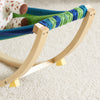 SoBuy KMB16-J Balansoar, Pătuț Copii, Hamac Copii, Șezlong Balansoar pentru Copii, Rocking Chair, pentru Camera Copiilor, Terasă, Sufragerie, Grădină, 124x36x45 cm