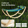 SoBuy KMB16-J Balansoar, Pătuț Copii, Hamac Copii, Șezlong Balansoar pentru Copii, Rocking Chair, pentru Camera Copiilor, Terasă, Sufragerie, Grădină, 124x36x45 cm