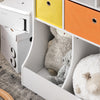 SoBuy KMB26-W Bibliotecă Dulap de depozitare pentru cărți și jucării Raft de depozitare