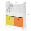 SoBuy KMB27-W Bibliotecă Dulap de Depozitare Cărți și Jucării Raft de Depozitare