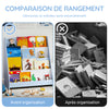 SoBuy KMB32-B Bibliotecă pentru copii, organizator jucării, bibliotecă pentru cărți, 4 niveluri, raft pentru cărți, mobilier de depozitare pentru cameră de copil, birou, living, albastru deschis, 80x30x88 cm