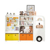 SoBuy KMB67-W+KMB68-W+KMB69-W Set de 3 Biblioteci pentru Copii, Raft de Depozitare pentru Cărți și Jucării, în Formă de Mașină