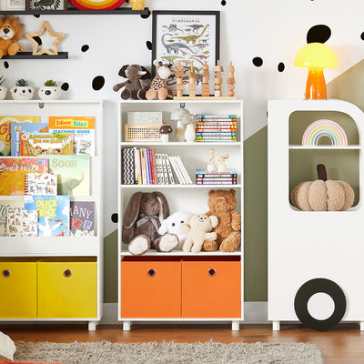 SoBuy KMB68-W Bibliothèque pour Enfant Étagère Enfant Rangement pour Livres et Jouets Meuble Enfant