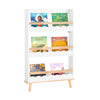 SoBuy Bibliotecă pentru copii cu 3 rafturi pentru cărți și decorațiuni 75x120x15 cm KMB77-W