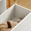 Copia SoBuy Rafturi de bibliotecă pentru copii pentru jucării cu 2 cutii în mobilier mobil pentru dormitor alb 63x32x80cm KMB71-W