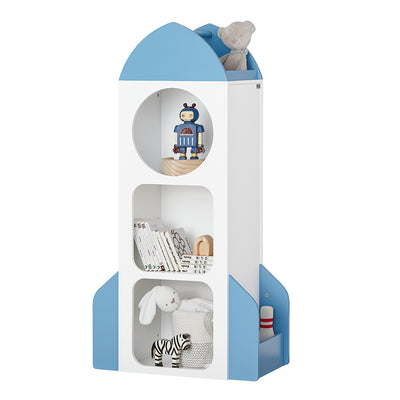 SoBuy KMB87-W Étagère Enfant, Étagère à Livres, Bibliothèque Enfant, Étagère de Rangement pour Livres et Jouets