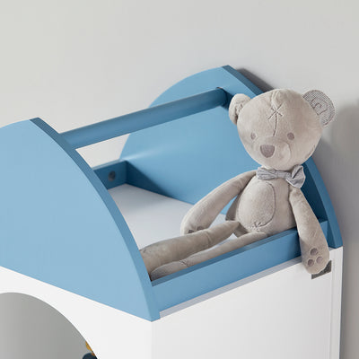 SoBuy KMB87-W Étagère Enfant, Étagère à Livres, Bibliothèque Enfant, Étagère de Rangement pour Livres et Jouets
