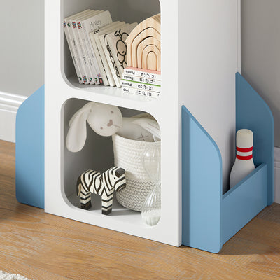 SoBuy KMB87-W Étagère Enfant, Étagère à Livres, Bibliothèque Enfant, Étagère de Rangement pour Livres et Jouets