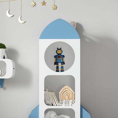 SoBuy KMB87-W Étagère Enfant, Étagère à Livres, Bibliothèque Enfant, Étagère de Rangement pour Livres et Jouets
