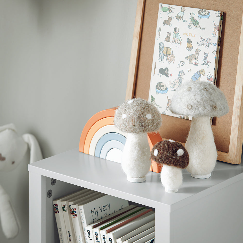 SoBuy KMB89-HG Bibliothèque pour Enfant, Banc Étagère de Rangement pour Jouets et Livres, Étagère à Livres pour Garçon Fille, 5 Compartiments