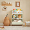 Copia SoBuy Bibliotecă pentru copii pentru copii cu copii cu piept de suport pentru mobilier detașabil dormitor alb 80x40x100cm KMB83-W