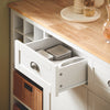 Copia SoBuy Insula Modern Kitchen credință din lemn de bucătărie din lemn de bucătărie Insula 120x60x90cm KNL04-MI