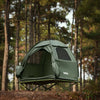 SoBuy OGS32-II-GR Pat de camping Cort de camping în aer liber cu cârlige pentru lampă și buzunare de depozitare pentru încălțăminte Pat de camping 3 în 1, practic