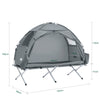 SoBuy OGS32-II-HG Cort de camping în aer liber Cort individual cu cârlig pentru lampă și pungi pentru depozitarea încălțămintei, cort 3-în-1 pentru 1 persoană 193x160x86 cm